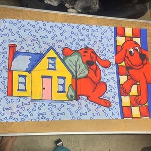 Vintage Clifford The Big Red Dog Pillowcase, Scholastic